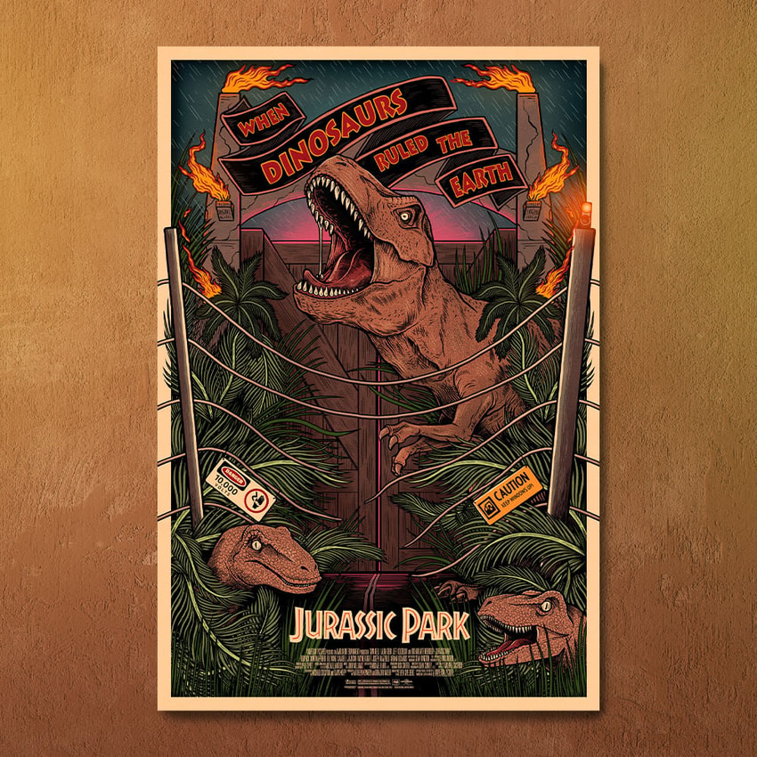 Jurassic Park Jurassic Park Movie Poster  View 1