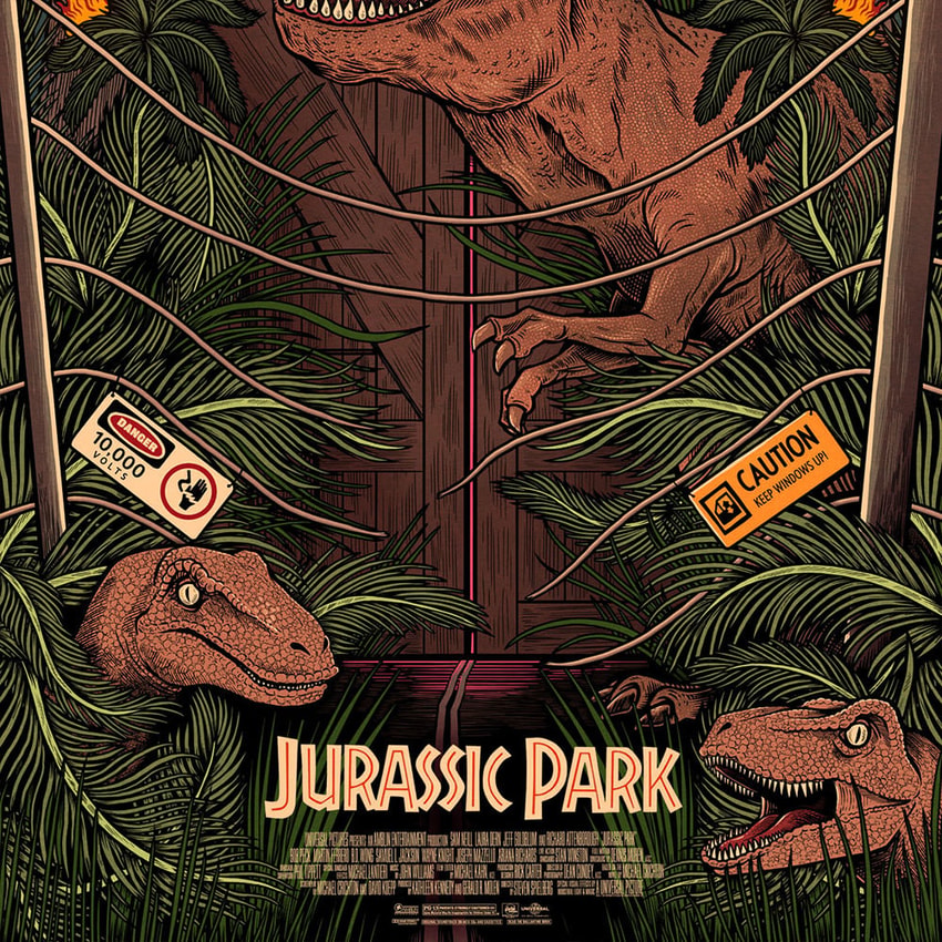 Jurassic Park Jurassic Park Movie Poster  View 4