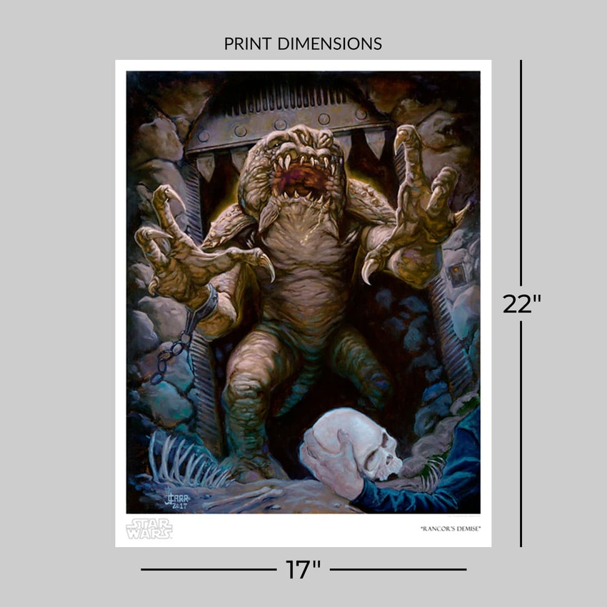 Star Wars Rancor's Demise Art Print  View 2
