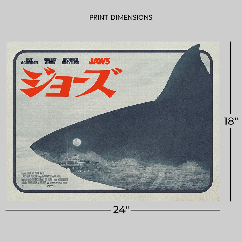 Jaws Jaws Japanese Variant Movie Poster  View 2