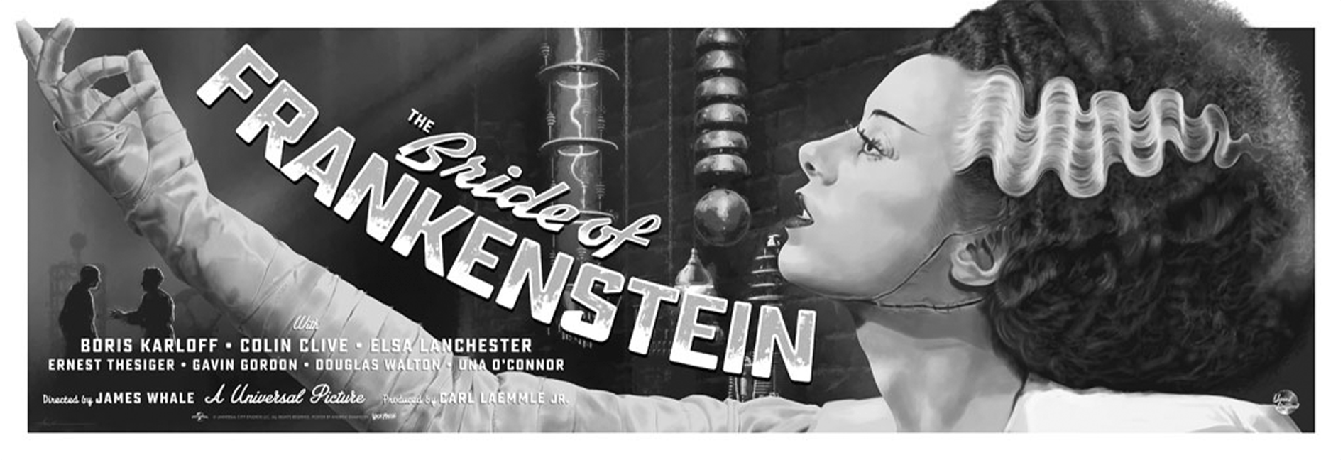 Universal Monsters Universal Monsters: The Bride of Frankenstein Variant Movie Poster  View 3