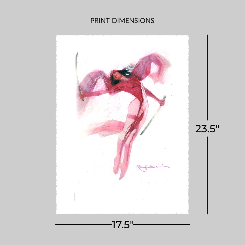 Marvel Elektra: Crimson Grace Art Print  View 2