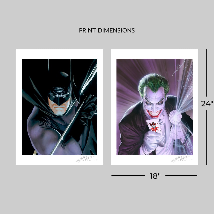 The Joker™ & Batman™: Mythology Fine Art Print Set by Alex Ross