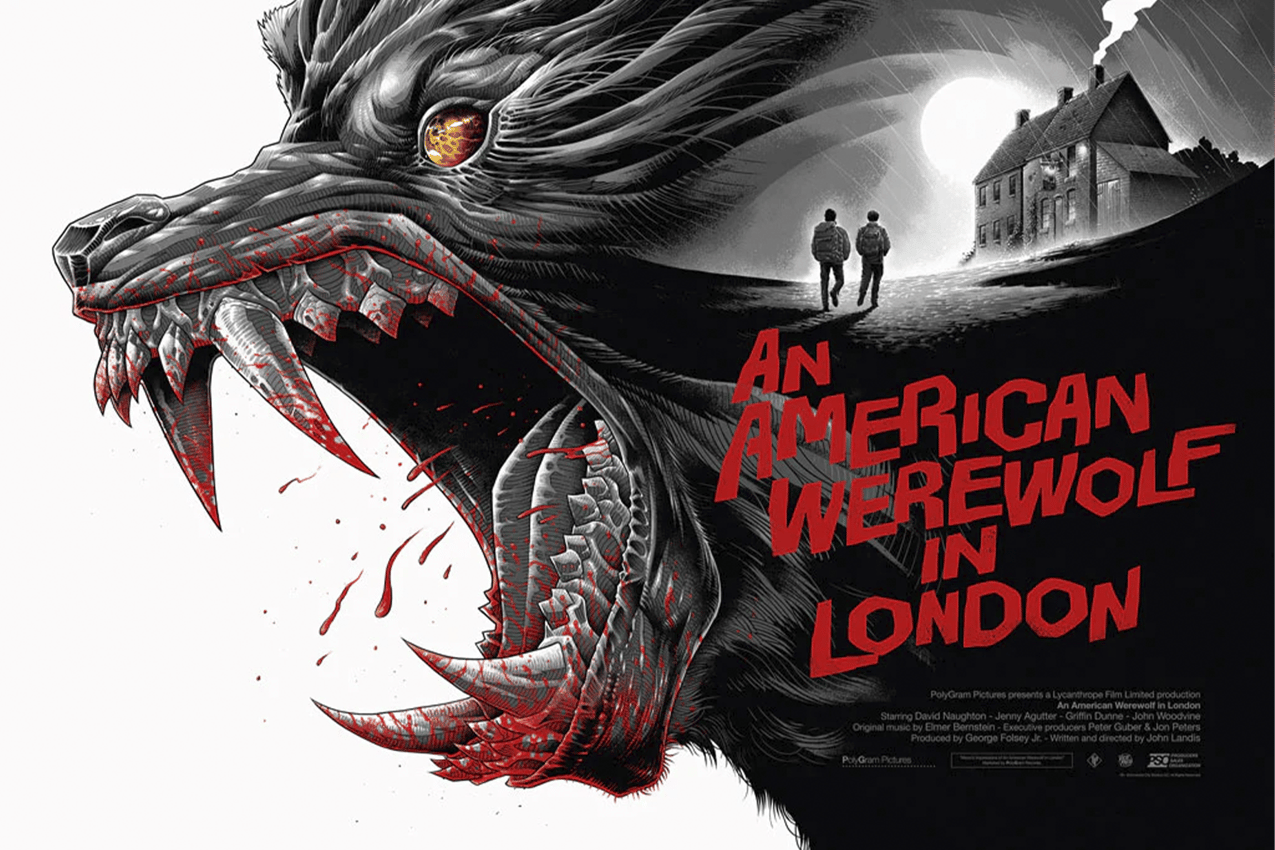 An American Werewolf in London An American Werewolf in London Variant by Luke Preece Movie Poster  View 3