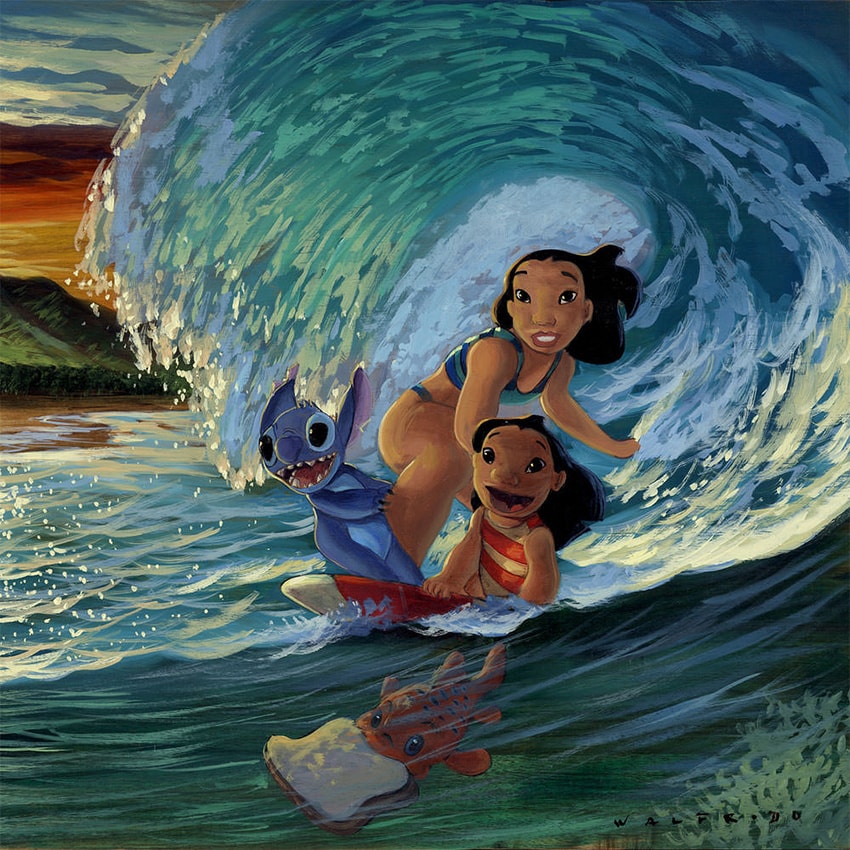 Disney Morning Surf Art Print  View 4