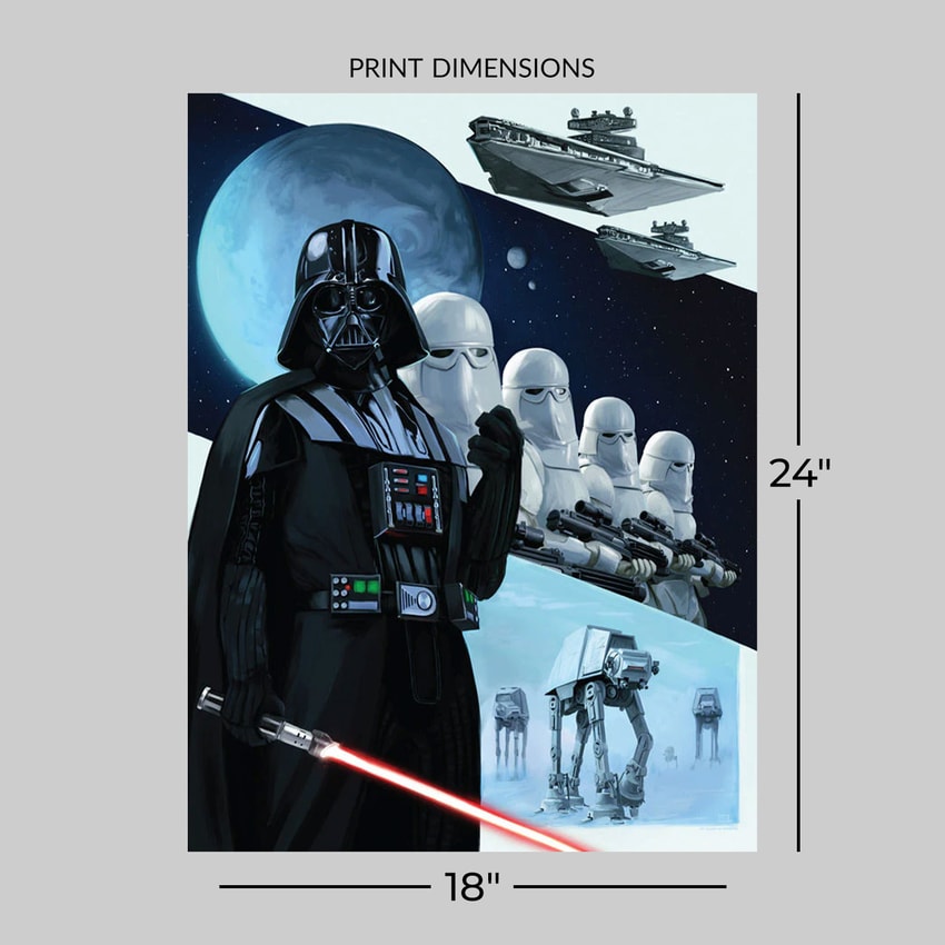 Star Wars Arrival on Hoth Art Print  View 2