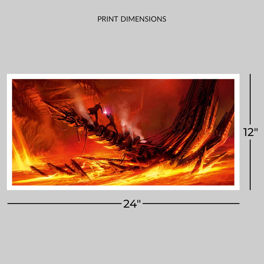 Mustafar Duel Art Print by ACME Archives | Sideshow Collectibles
