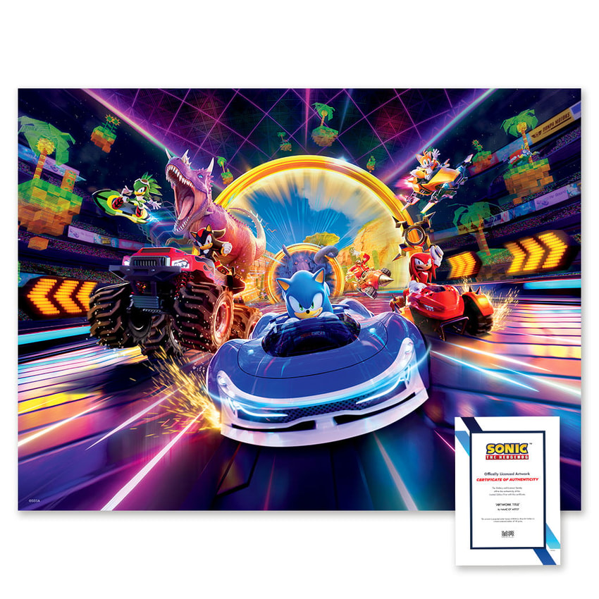 Sonic Racing: CrossWorlds Official Key-Art (Holographic Foil) Art