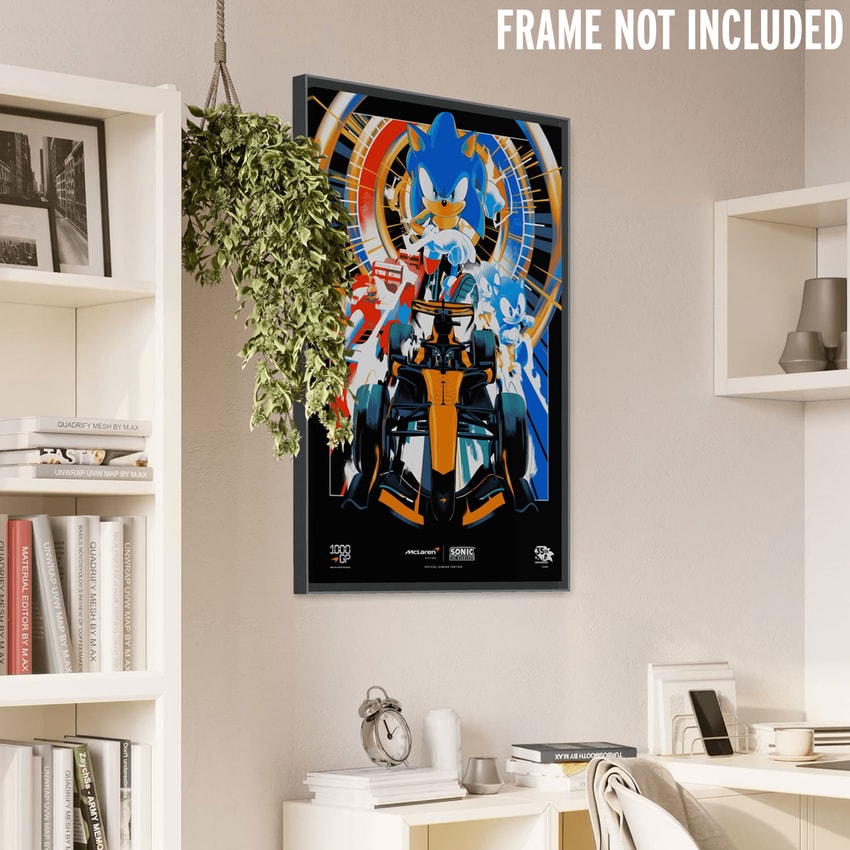 McLaren Racing X Sonic the Hedgehog 1000GP Art Print by Moor-Art