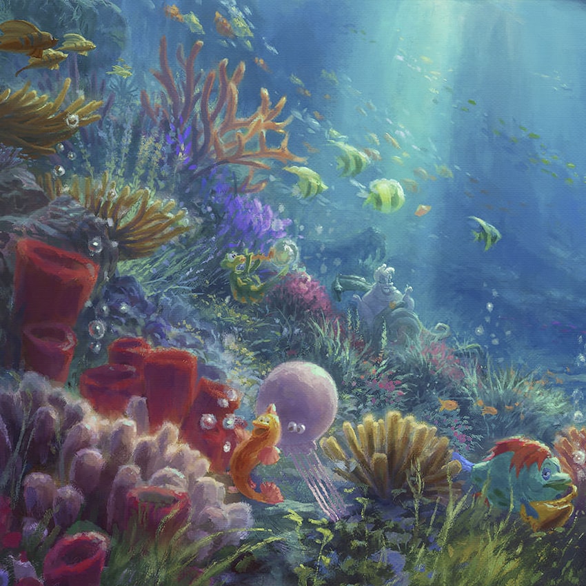 Disney The Little Mermaid Falling in Love Art Print  View 5