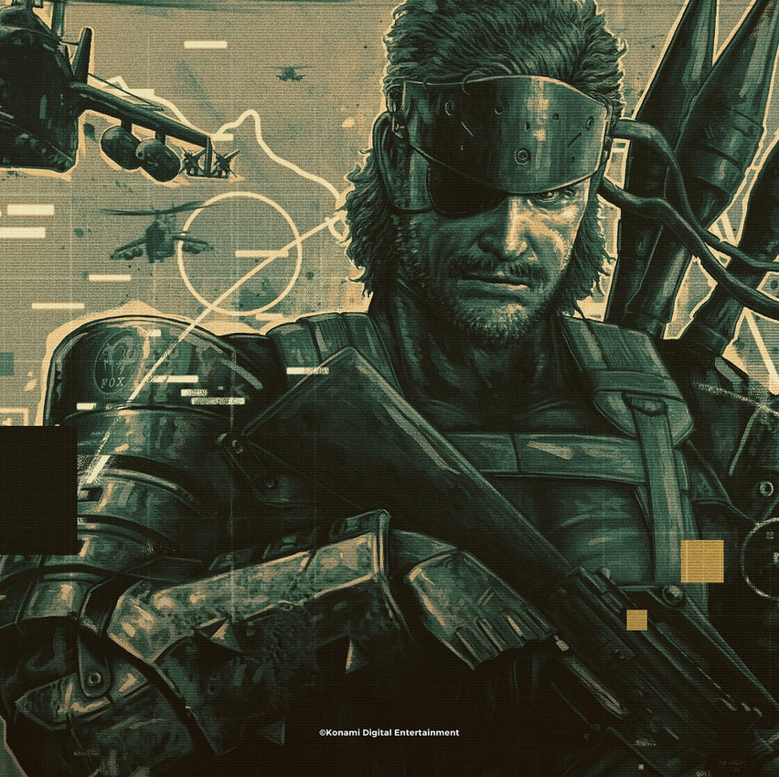 Metal Gear Solid Metal Gear Solid: Peace Walker Metallic Gold Variant Art Print  View 3