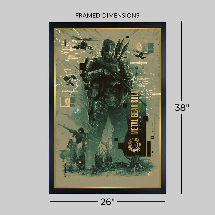 Metal Gear Solid Metal Gear Solid: Peace Walker Metallic Gold Variant Art Print  View 2