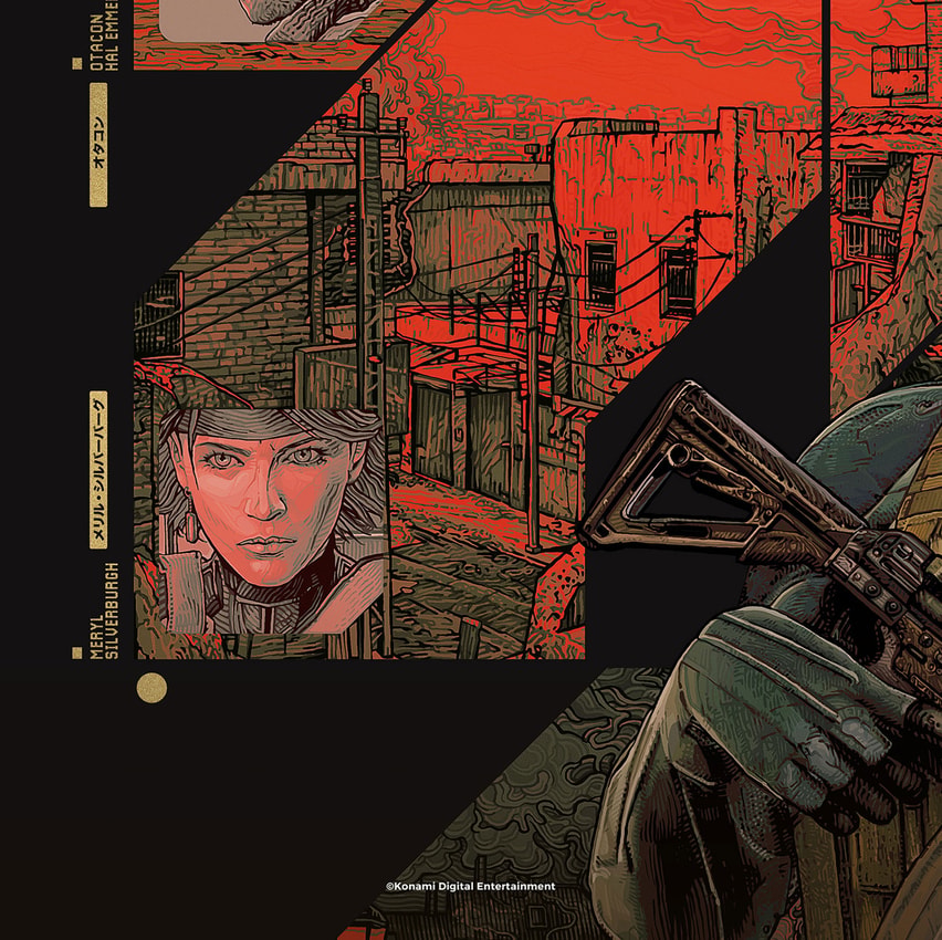 Metal Gear Solid Metal Gear Solid 4: Guns of the Patriots Metallic Gold Variant Art Print  View 4