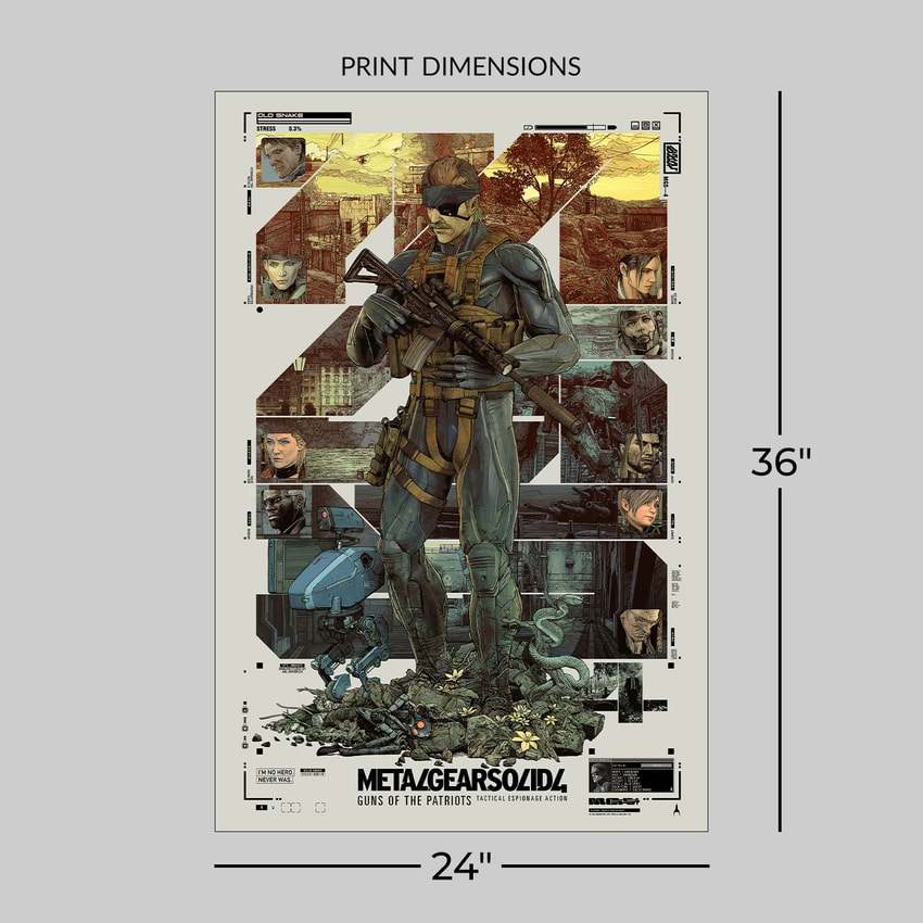 Metal Gear Solid Metal Gear Solid 4: Guns of the Patriots Art Print  View 2