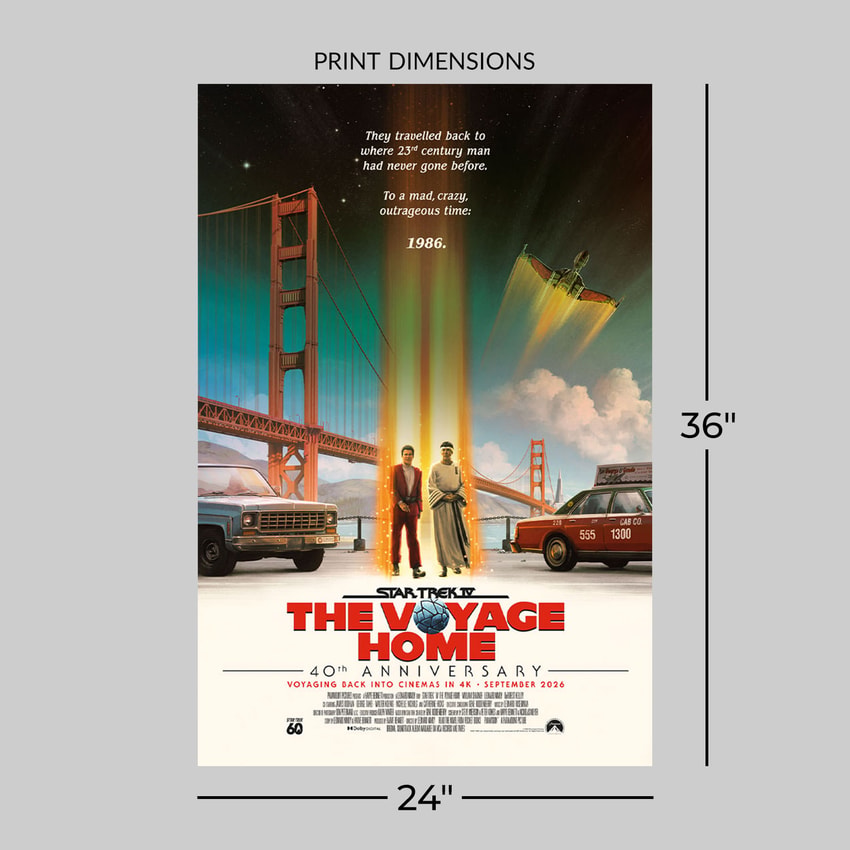 Star Trek Star Trek IV: The Voyage Home Foil Variant Movie Poster  View 2