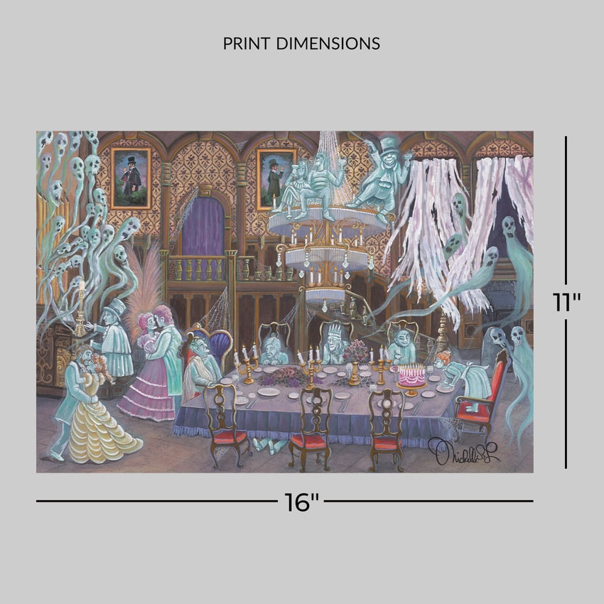 Disney Haunted Ballroom Art Print  View 2