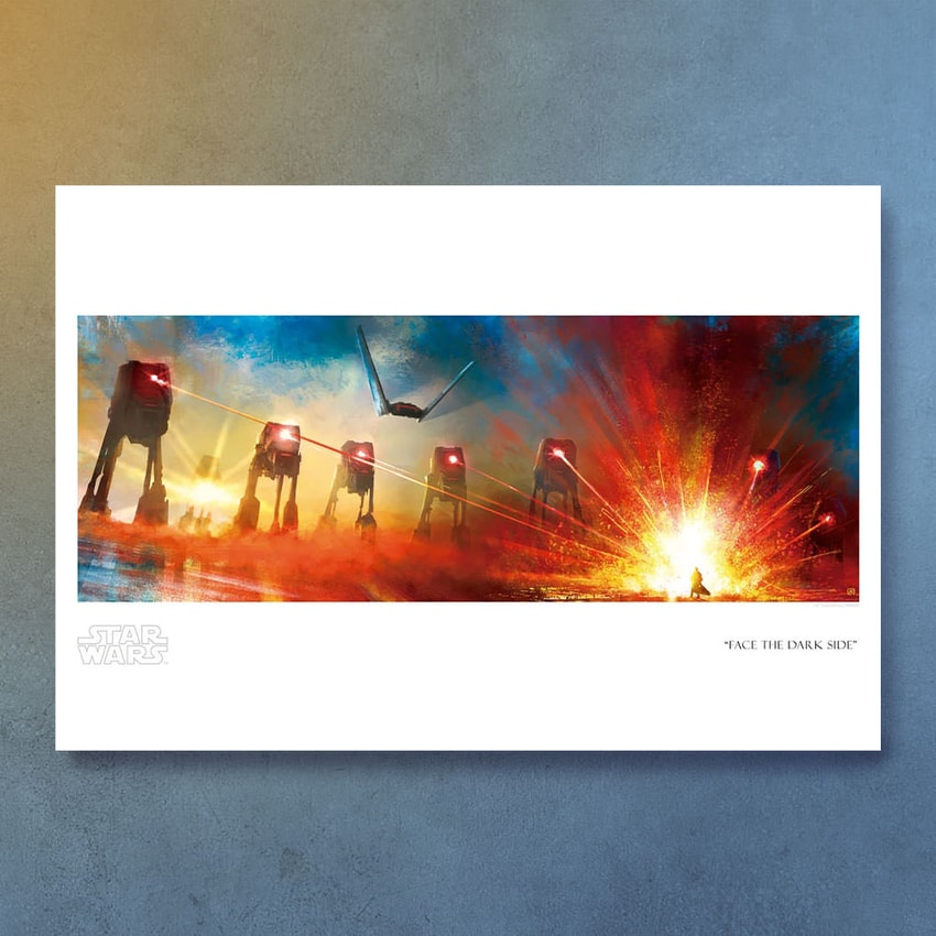 Star Wars Face the Dark Side Art Print  View 1