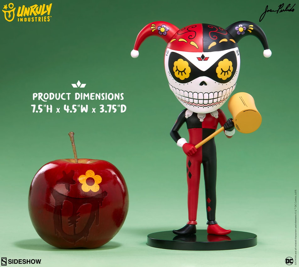 DC Comics Harley Quinn Calavera Designer Collectible Statue  View 4