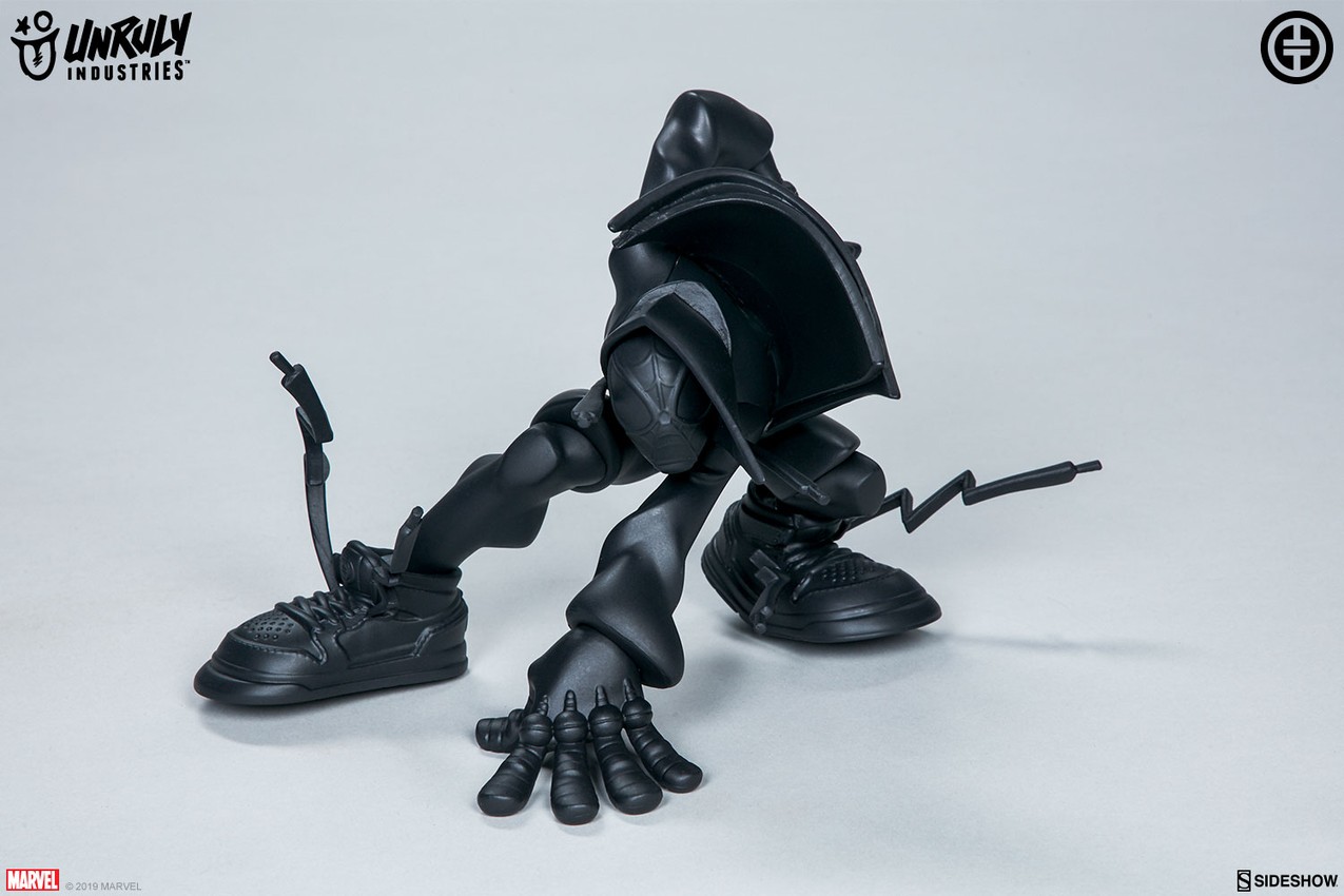 激レア　Unruly スパイダーマン マイルズ マットブラック Miles Matte Black Version Designer Toy by Unruly Industries