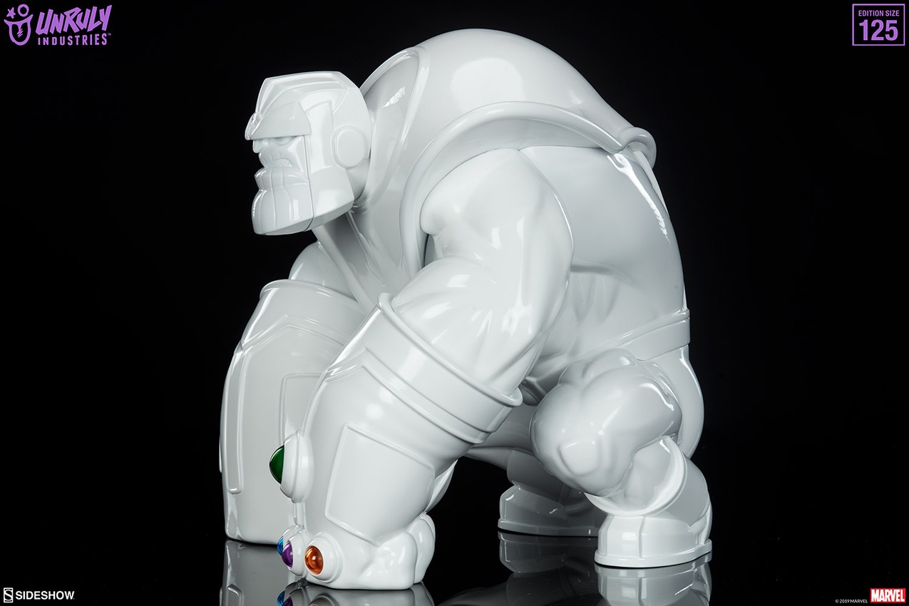 Marvel Thanos (Infinity-Sized) Gloss White Edition Designer Collectible Statue - Prototype Shown View 5