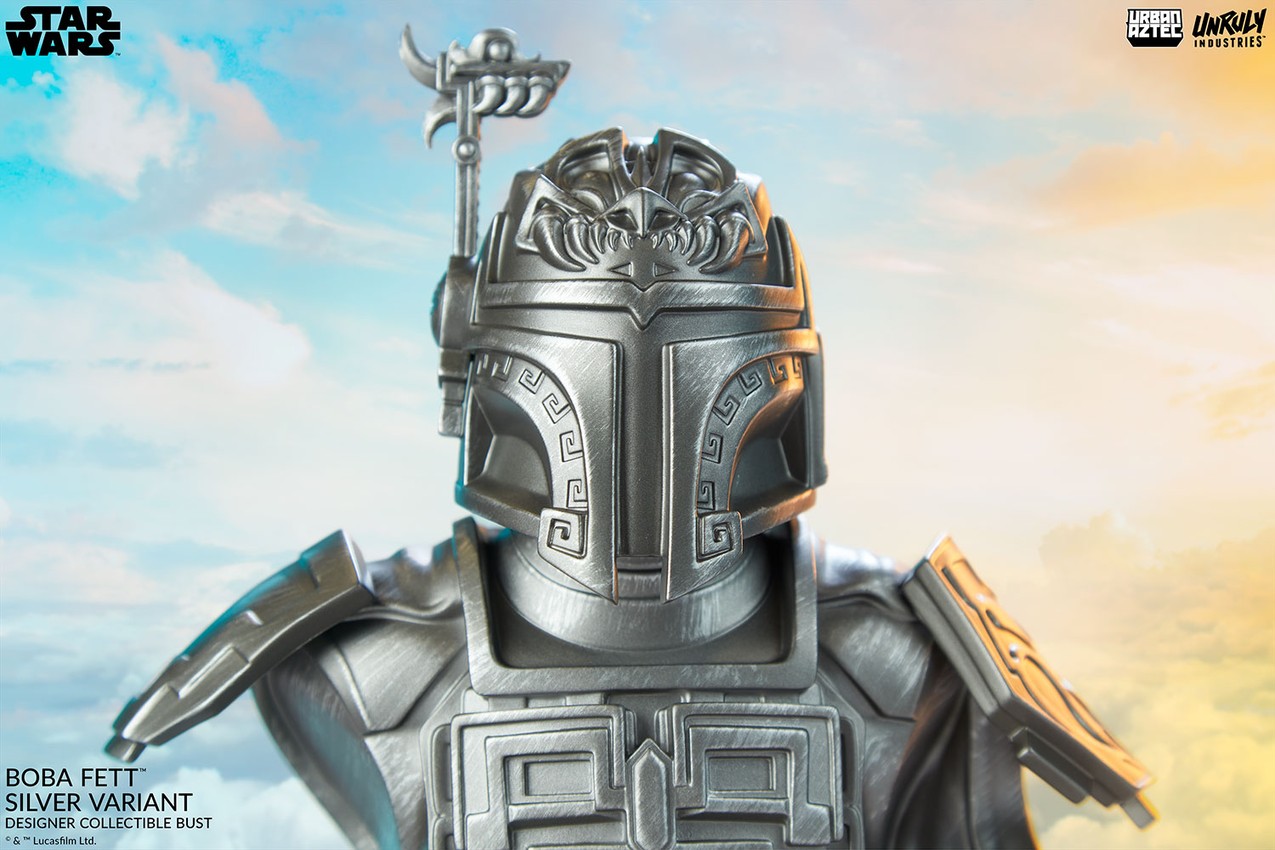 Star Wars Boba Fett (Silver Variant) Designer Collectible Bust  Exclusive Edition - Prototype Shown View 4