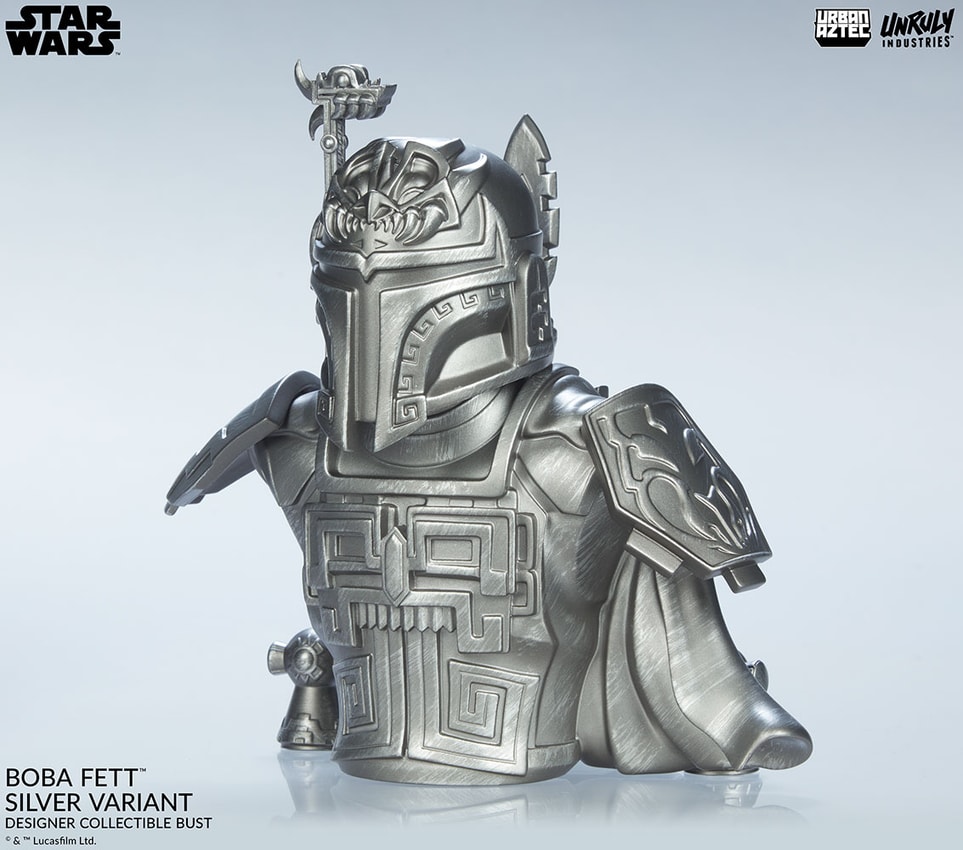 Boba Fett (Silver Variant) Designer Collectible Bust by Unruly