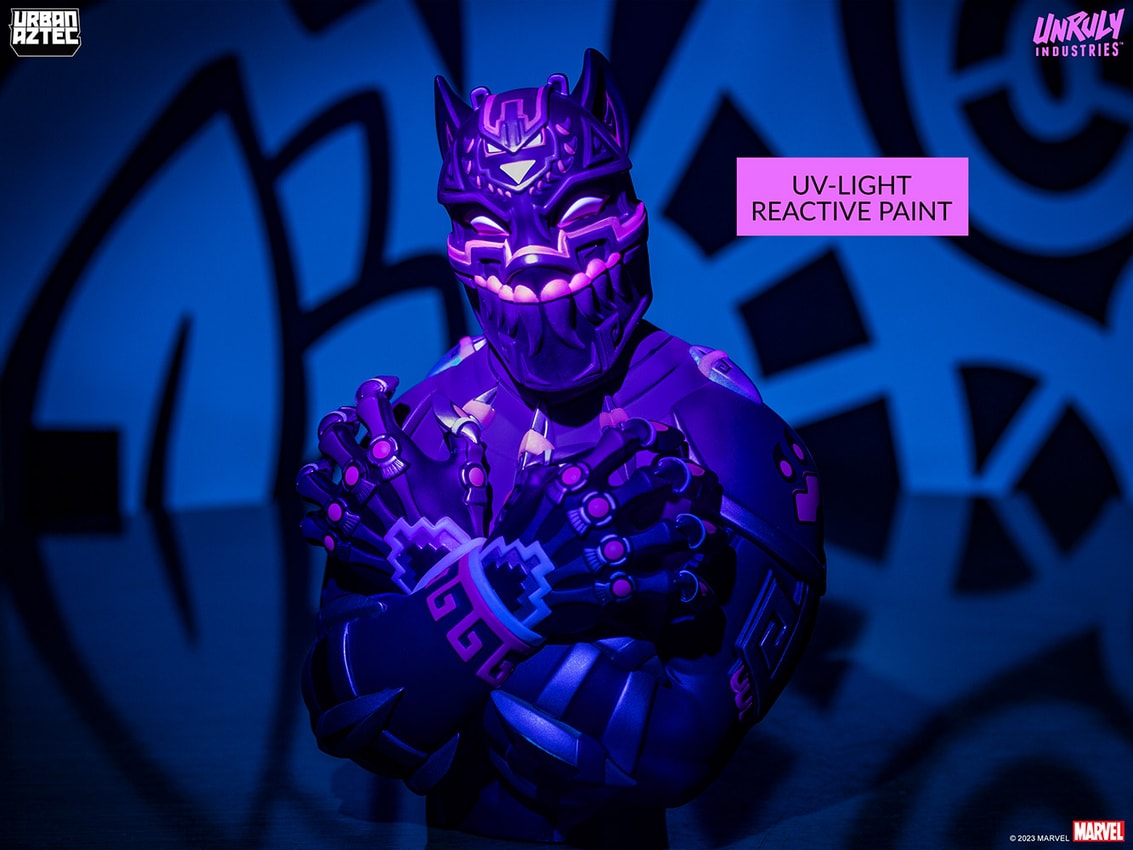 Marvel Black Panther Purple Variant Designer Collectible Bust - Prototype Shown View 5