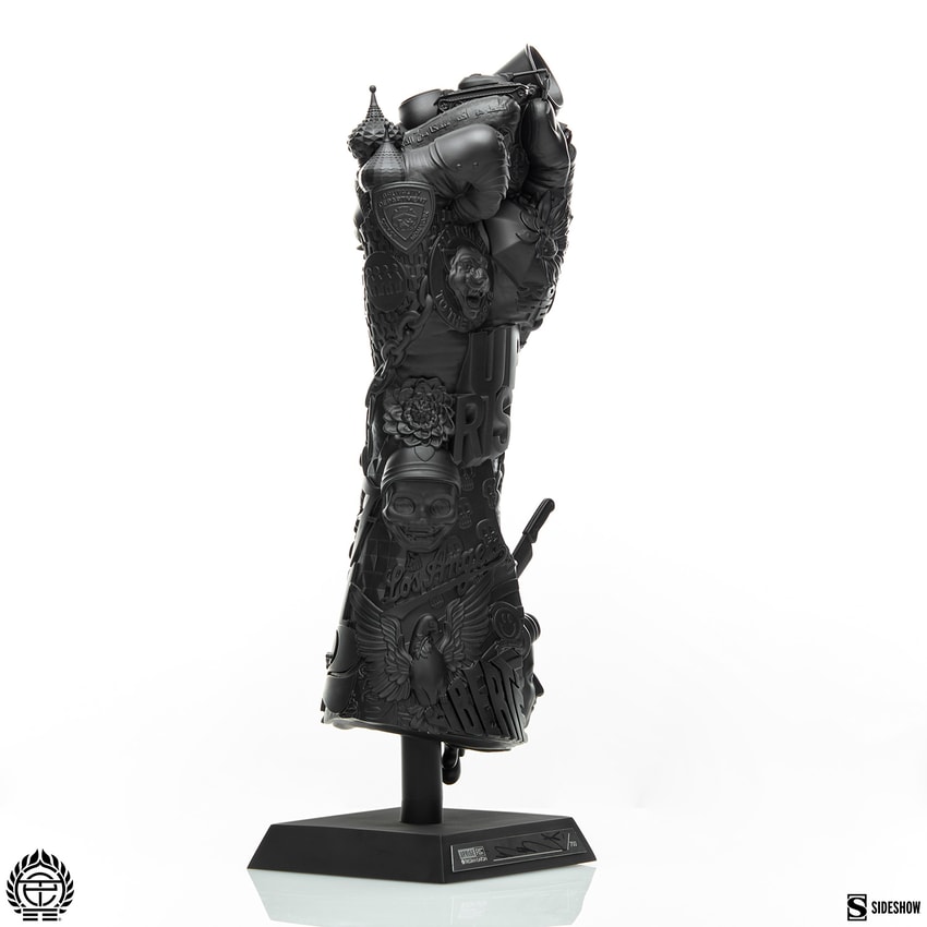 Tristan Eaton Uprise Fist Fine Art Statue - Prototype Shown View 6