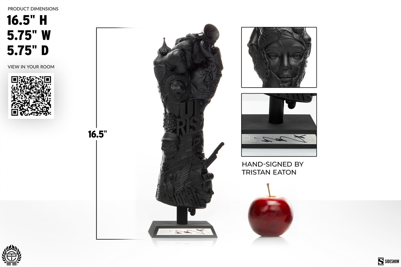 Tristan Eaton Uprise Fist Fine Art Statue - Prototype Shown View 2