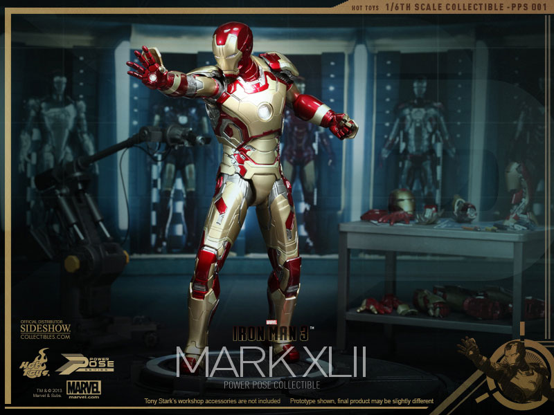 Marvel Iron Man Mark XLII Sixth Scale Figure by Hot Toys