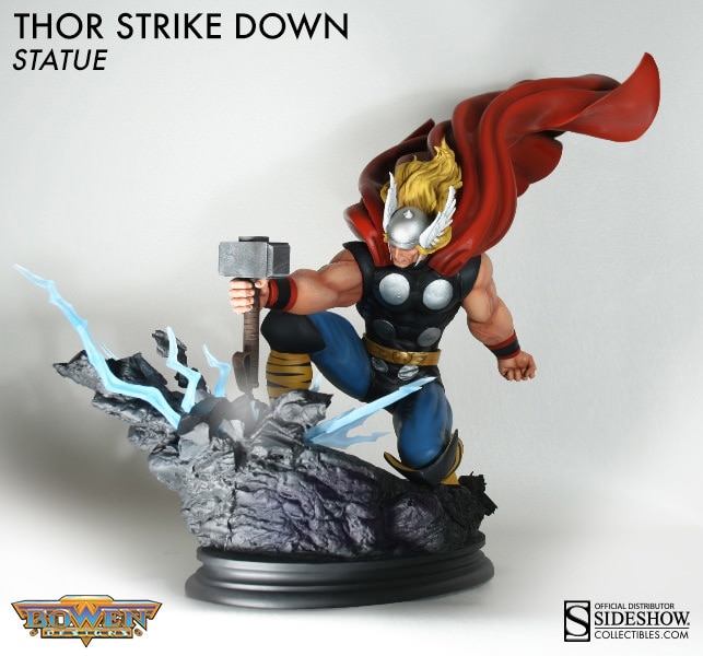 Marvel Thor Strike Down Statues  View 1