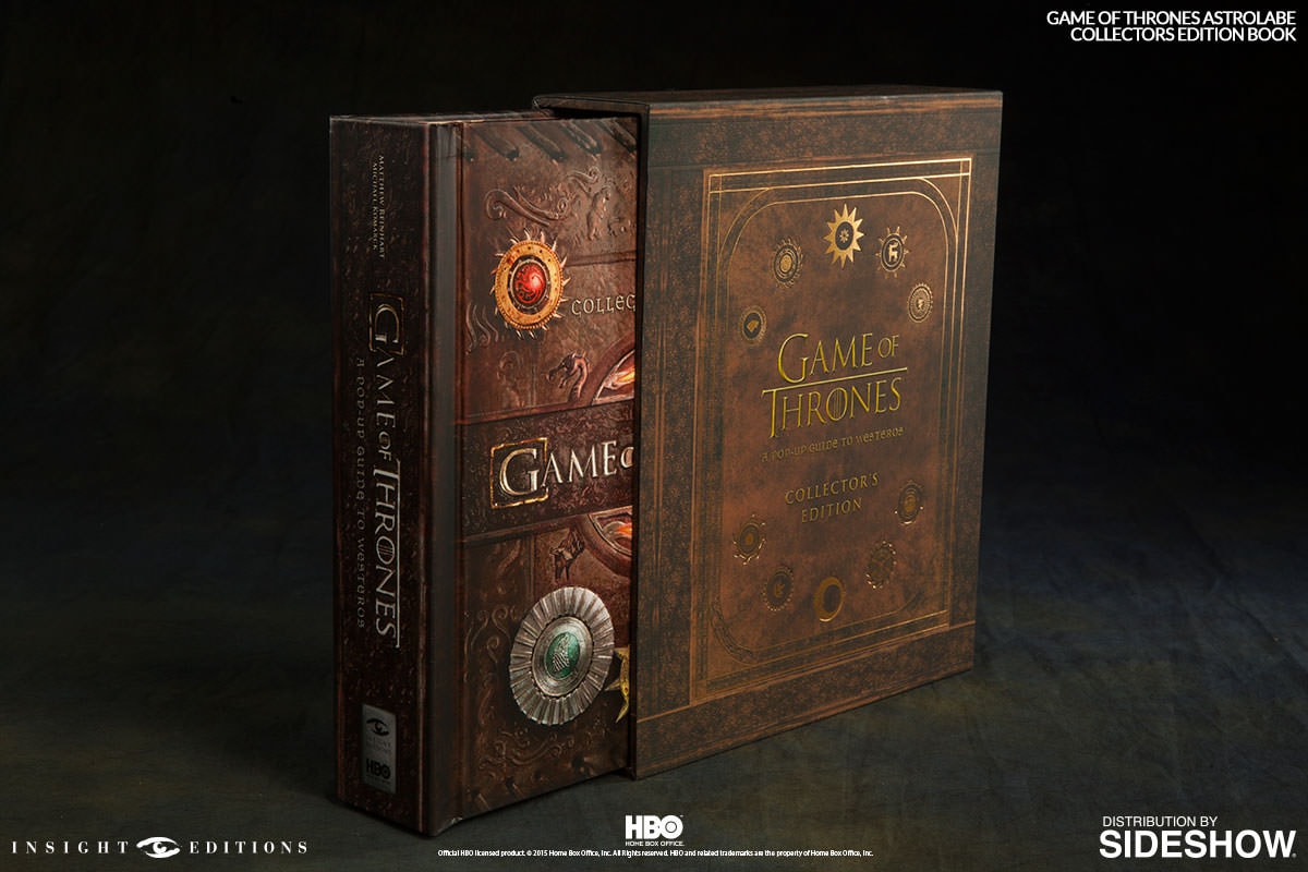 Game of Thrones Astrolabe with Game of Thrones A Pop-Up Guide to Westeros Collectors Edition- Prototype Shown