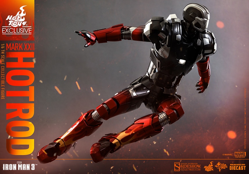 アメコミ Hot Toys Iron Man 3 Hot Rod Mark XXII Marvel Iron Man Mark XXII - Hot Rod Sixth Scale Figure by Ho