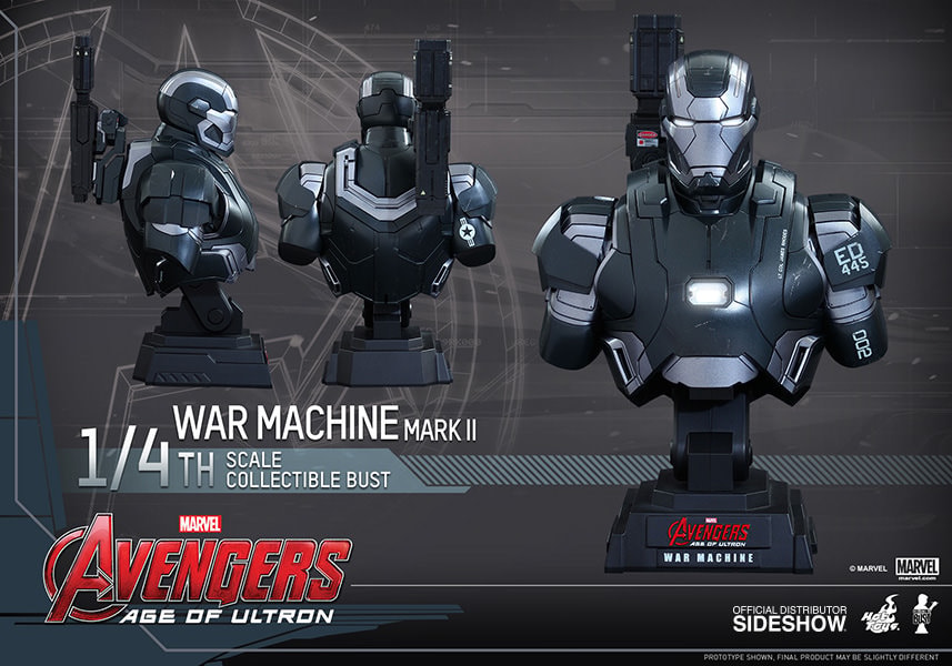 Marvel War Machine Mark II Quarter Scale Collectible Bust - Prototype Shown View 1