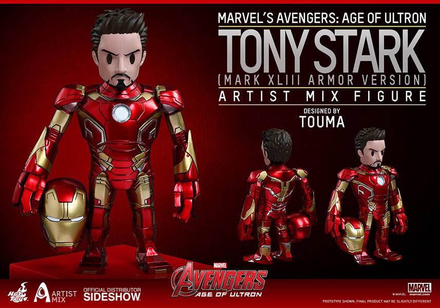 Marvel Tony Stark Mark XLIII Armor Version - Artist Mix Collectible Figure  Exclusive Edition - Prototype Shown View 1