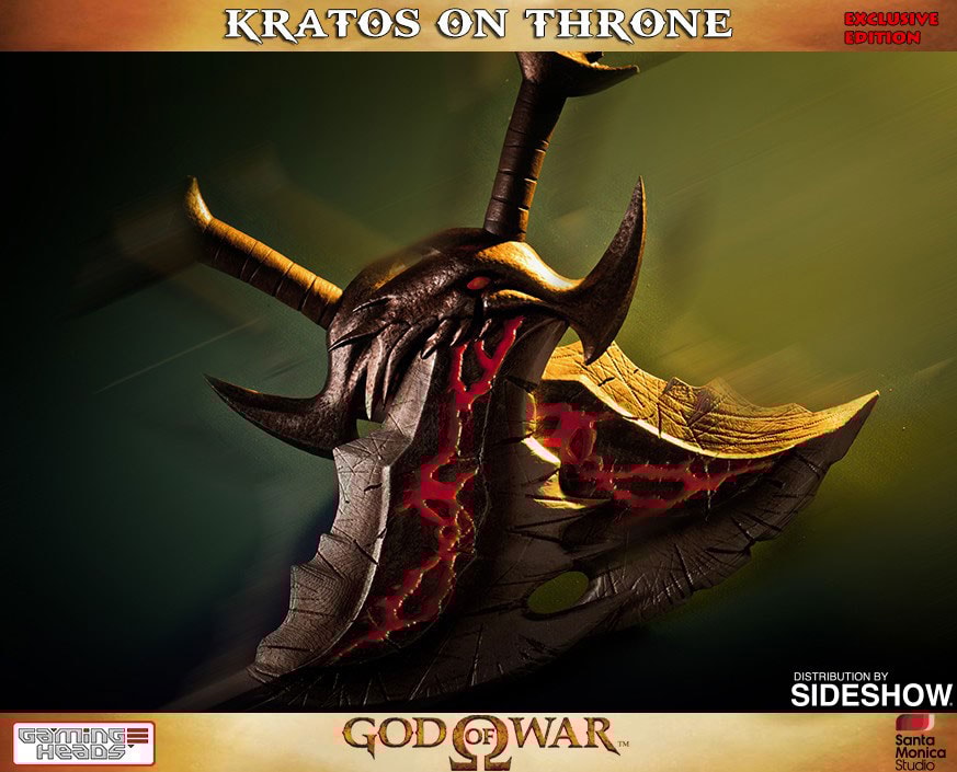 Kratos on Throne Exclusive Edition - Prototype Shown
