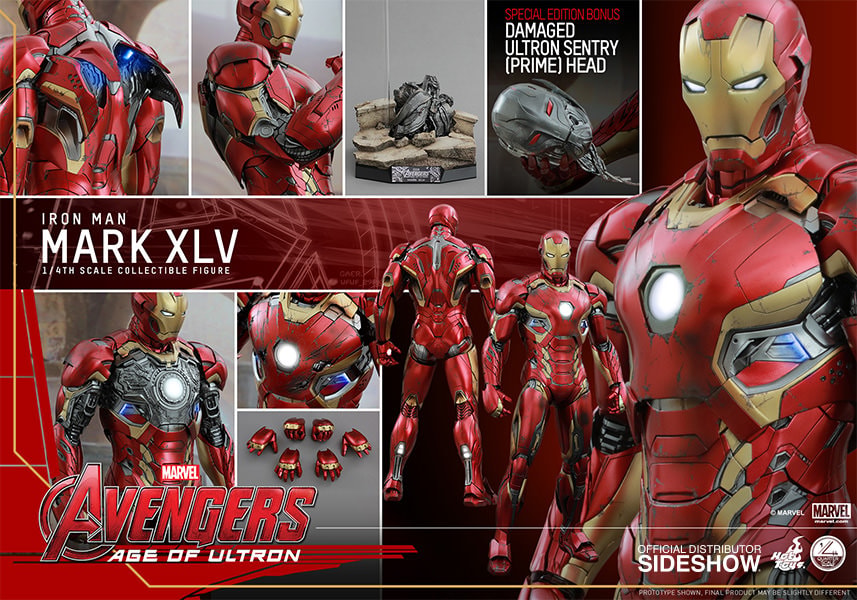 Marvel Iron Man Mark XLV Quarter Scale Figure  Exclusive Edition - Prototype Shown View 2