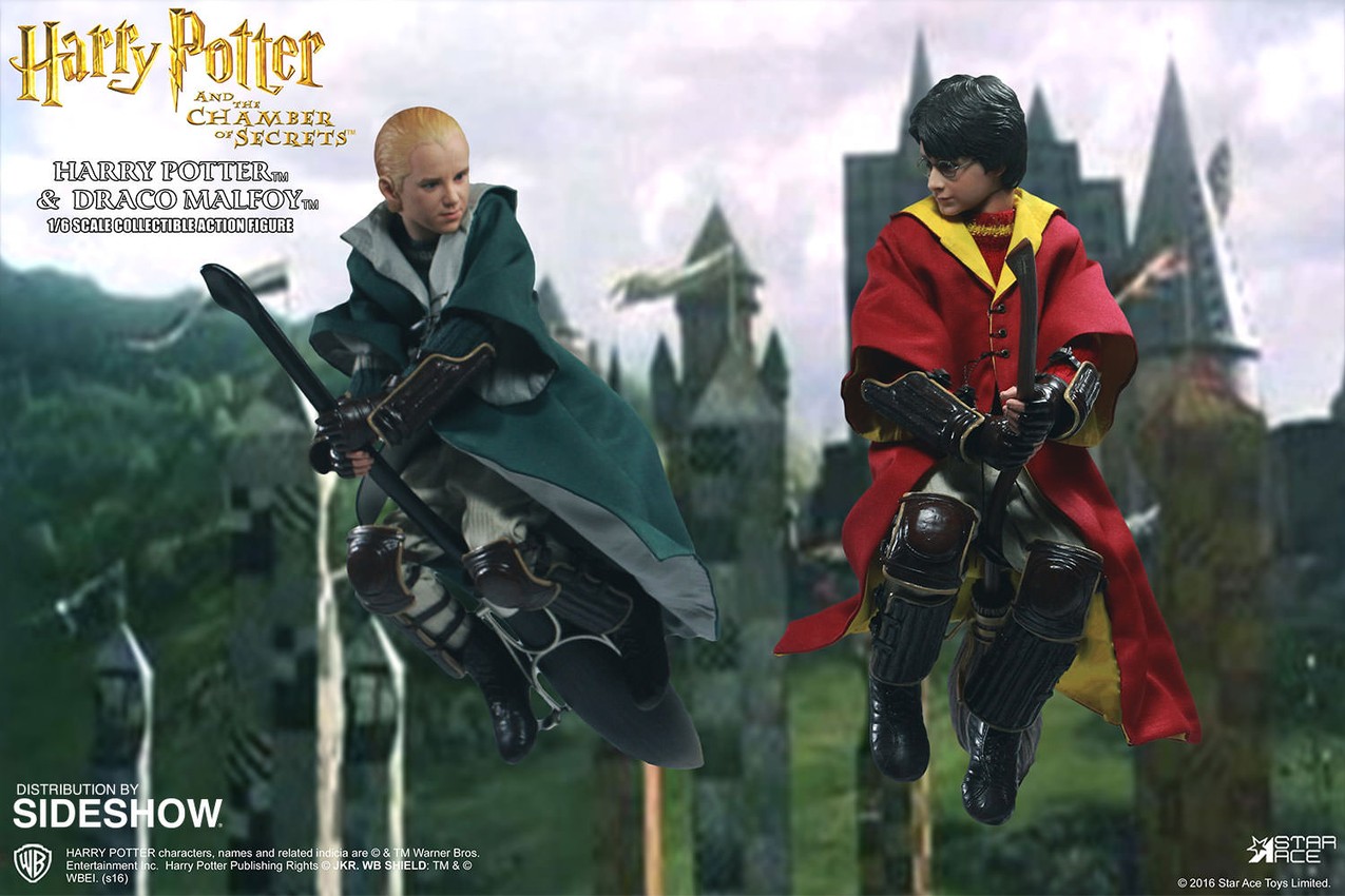 Harry Potter Harry Potter and Draco Malfoy Quidditch Version