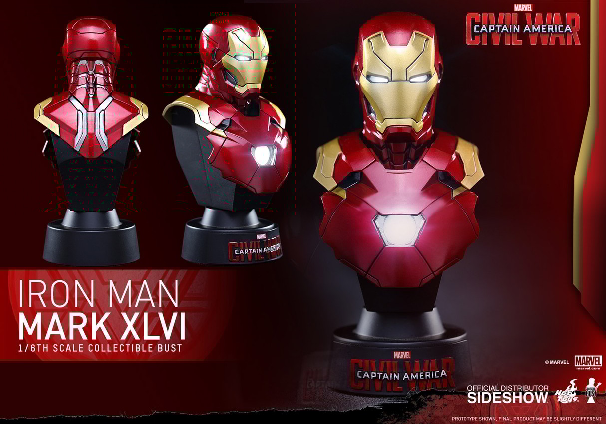 Marvel Iron Man Mark XLVI Collectible Bust by Hot Toys | Sideshow