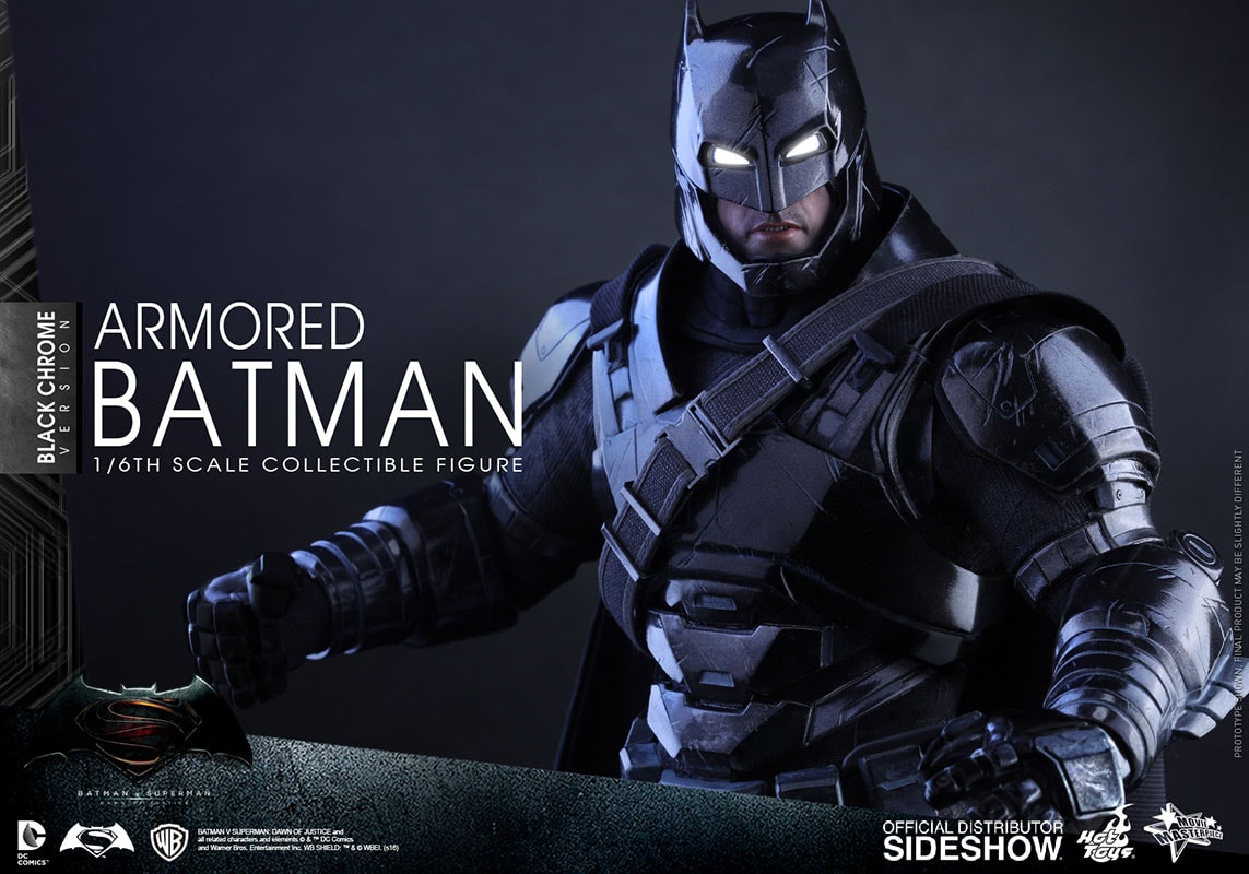 DC Comics Armored Batman Black Chrome Version Sixth Scale Figure  Exclusive Edition - Prototype Shown View 5