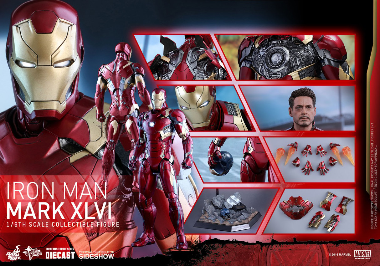 Iron Man Mark XLVI- Prototype Shown View 1
