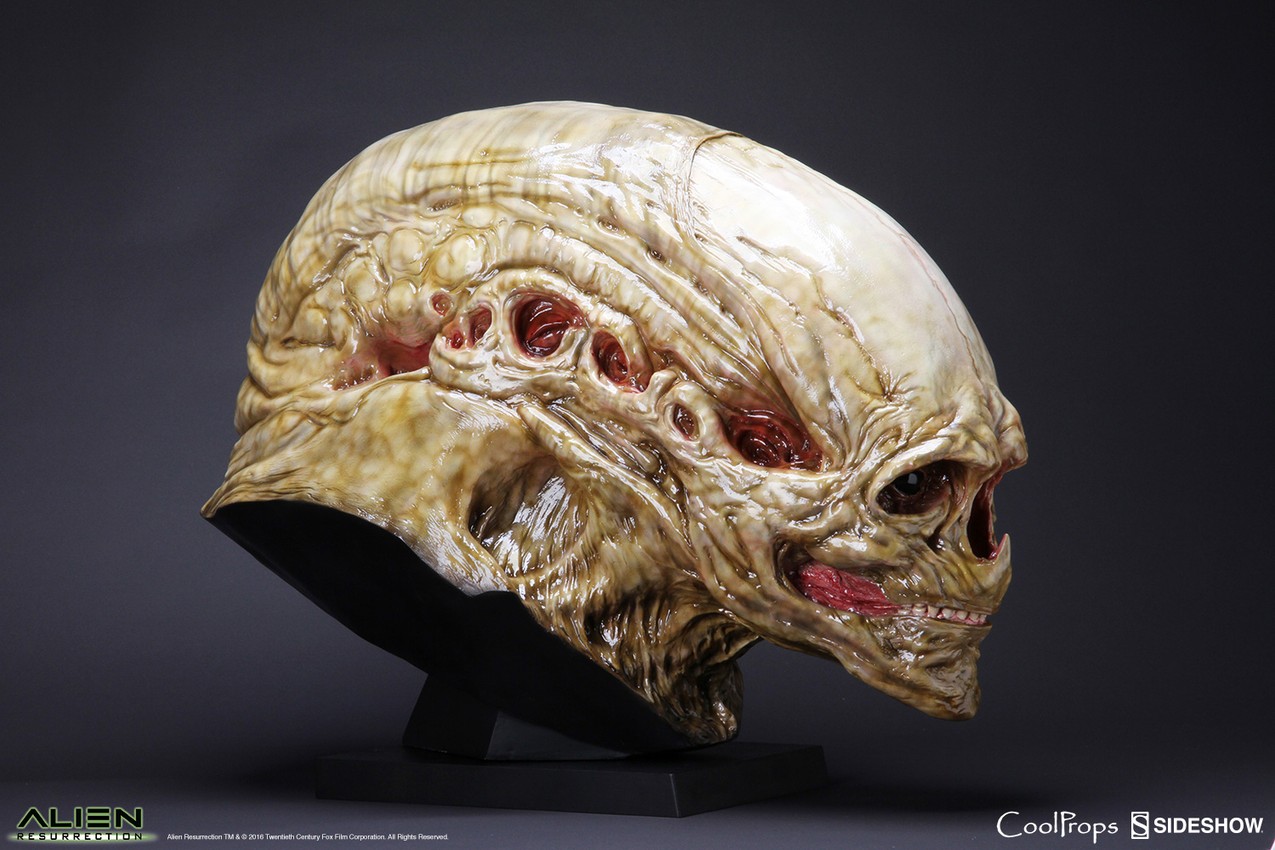 Alien Resurrection Alien Newborn Life-Size Head Prop Replica - Prototype Shown View 3