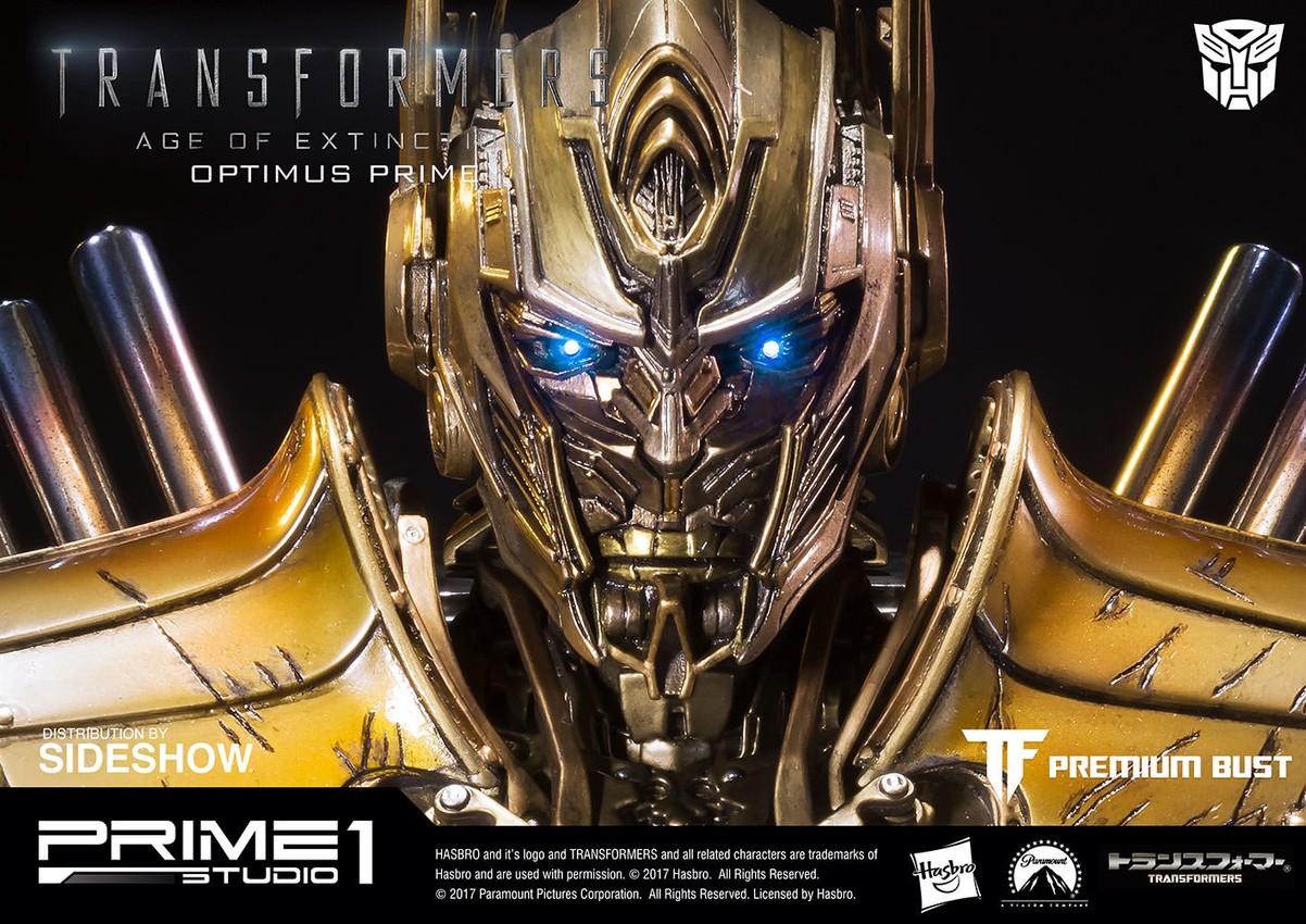 Transformers Optimus Prime Gold Version Bust by Prime 1 Stud