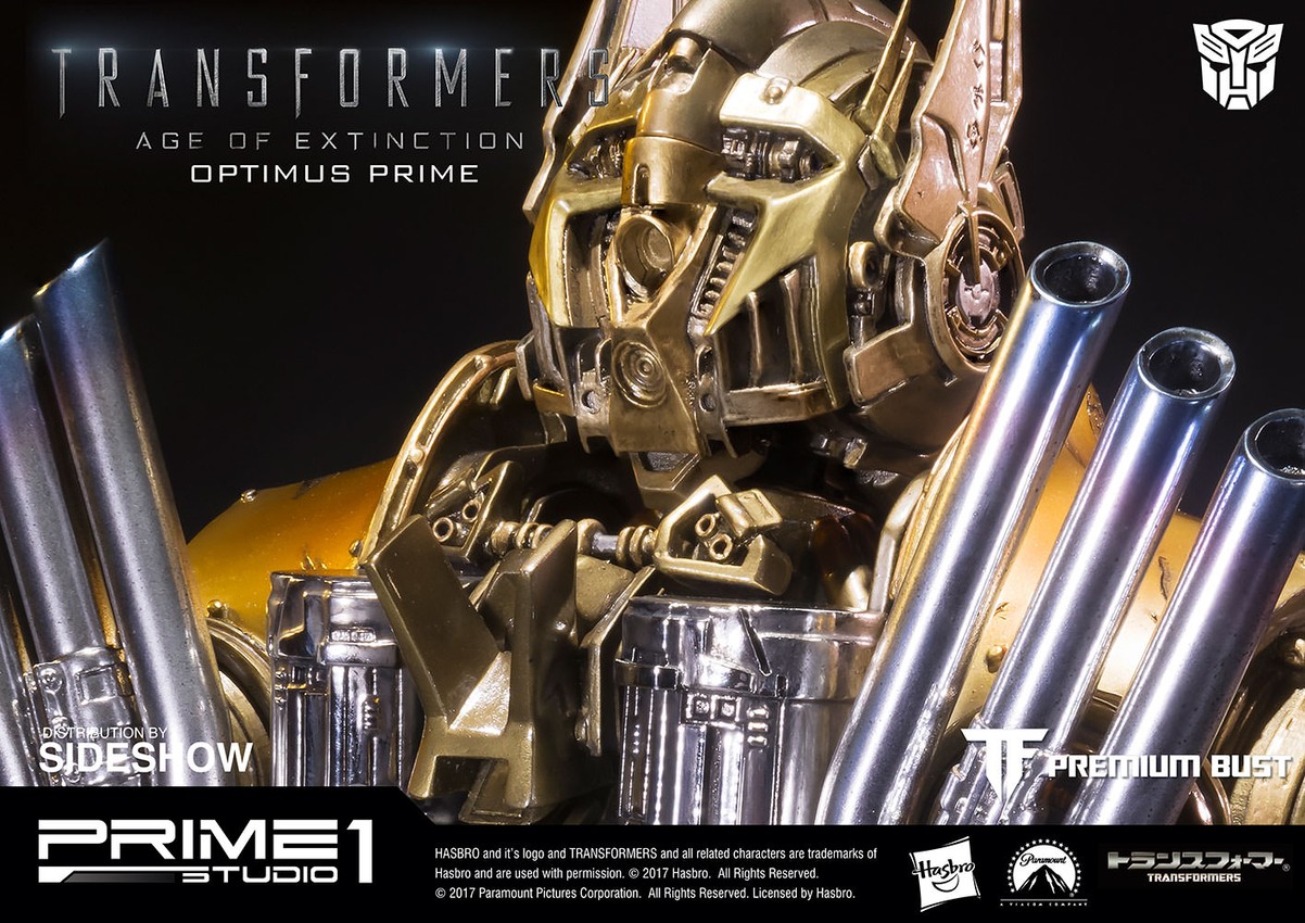 Transformers Optimus Prime Gold Version Bust by Prime 1 Stud