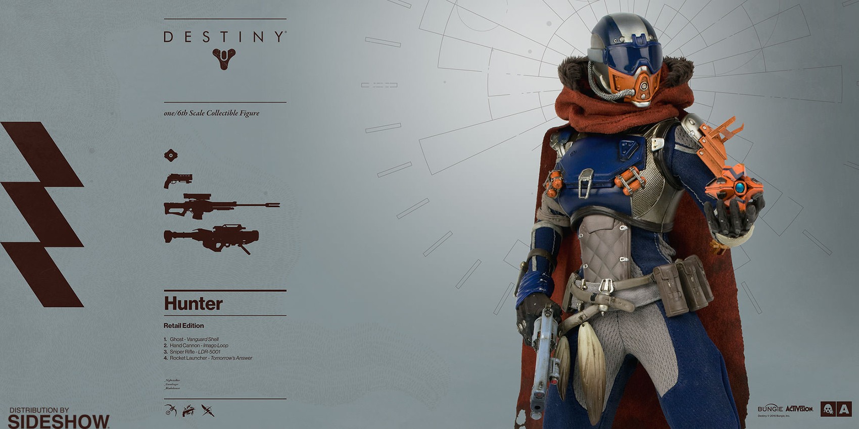 Destiny Hunter Sixth Scale Figure by ThreeA Toys | Sideshow