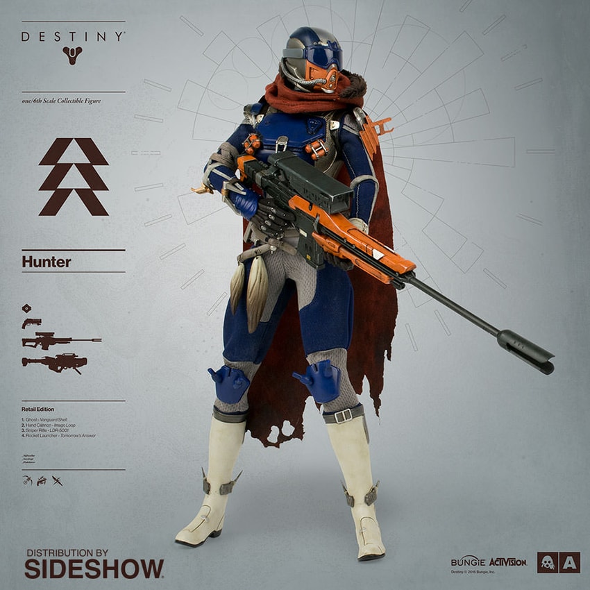 1/6 12インチ ThreeA Destiny Hunter 1 ThreeA Toys DESTINY HUNTER 1/6th Scale Set 3A Collectible Figure