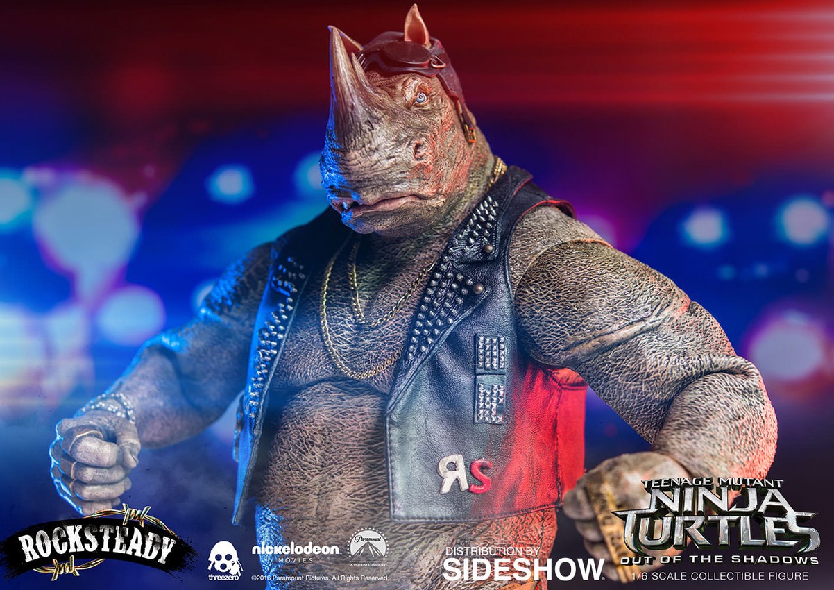 Teenage Mutant Ninja Turtles Rocksteady Sixth Scale Figure - Prototype Shown View 6