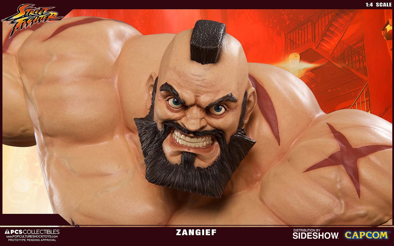  Street Fighter Pieces Zangief 14 Statue Figure : Toys & Games