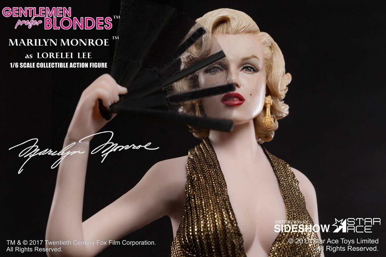 Gentlemen Prefer Blondes Marilyn Monroe as Lorelei Lee Gold | Sideshow  Collectibles
