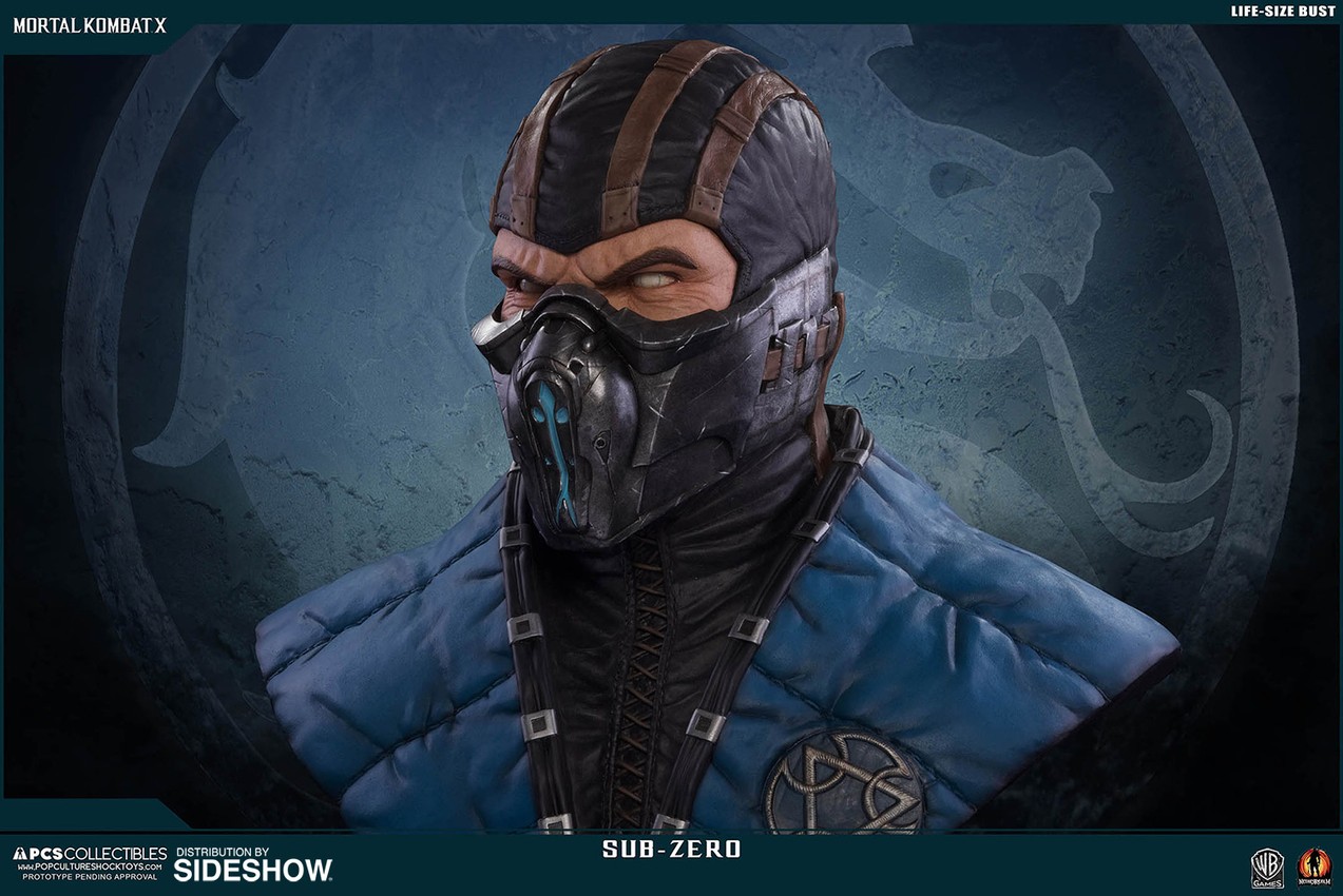 Mortal Kombat Sub-Zero Life-Size Bust - Prototype Shown View 6